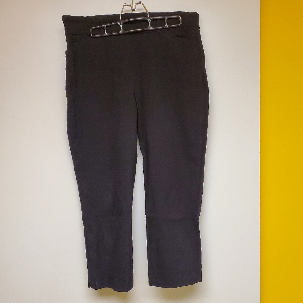 Hilary Radley Crop Pants Black